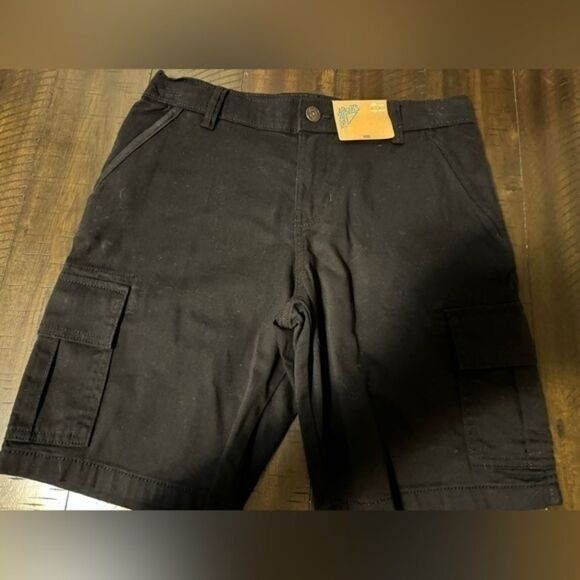 Boys Stretch Fabric Adjustable Waist Cargo Short-Husky12 - Picture 1 of 3